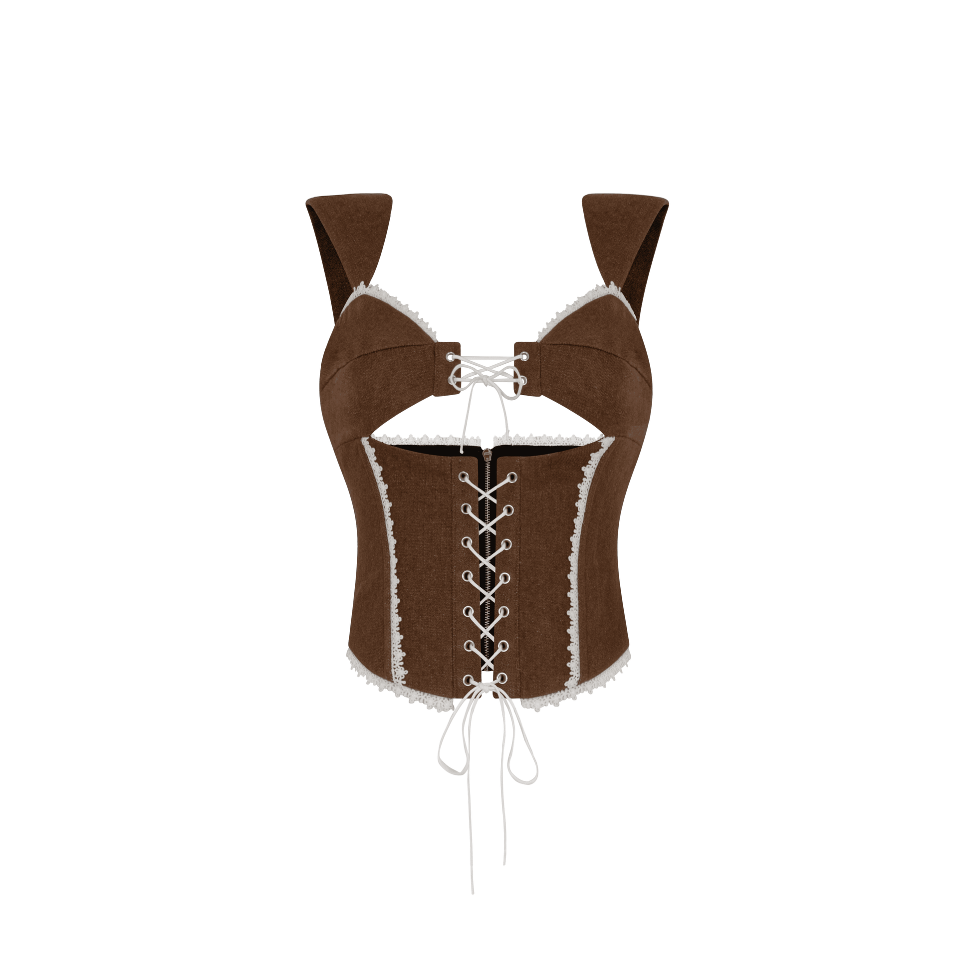 Set Áo Corset và Quần Jeans Ống Rộng Angelina Set AIAI OFFICIAL