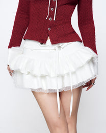 Chân Váy Ngắn Nhún Bèo Tầng Cạp Trễ Coco Skirt AIAI OFFICIAL – Phối Belt Cột, Tôn Dáng