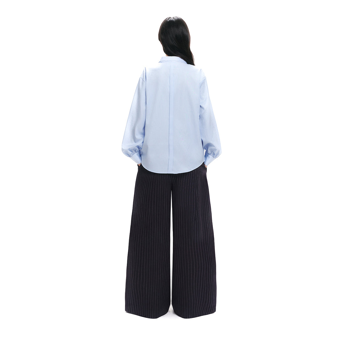 Áo Sơ Mi Sọc Form Rộng Kèm Cavat Thêu Logo BLESSING SHIRT AIAI OFFICIAL
