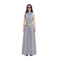 Áo Sơ Mi Cổ Yếm Dáng Gile Phối Ren HAZEL HALTER TOP AIAI OFFICIAL