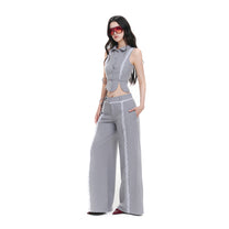 Quần Dài Ống Rộng Phối Ren Cạp Trễ HAZEL TROUSERS AIAI OFFICIAL