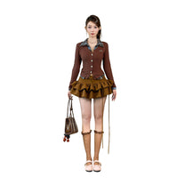 Áo cardigan nữ phối cổ sơ mi form ôm Mon Cheri Collar Cardigan AIAI OFFICIAL