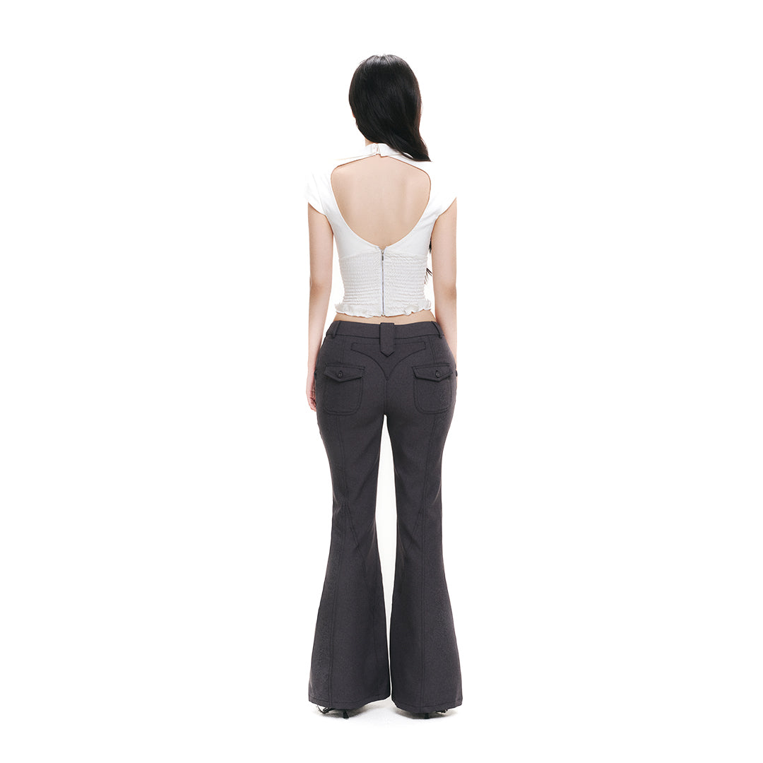 Quần Ống Loe Cạp Trễ ARISING FLARE PANTS AIAI OFFICIAL