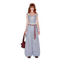 Set Áo Corset và Quần Jeans Ống Rộng Angelina Set AIAI OFFICIAL