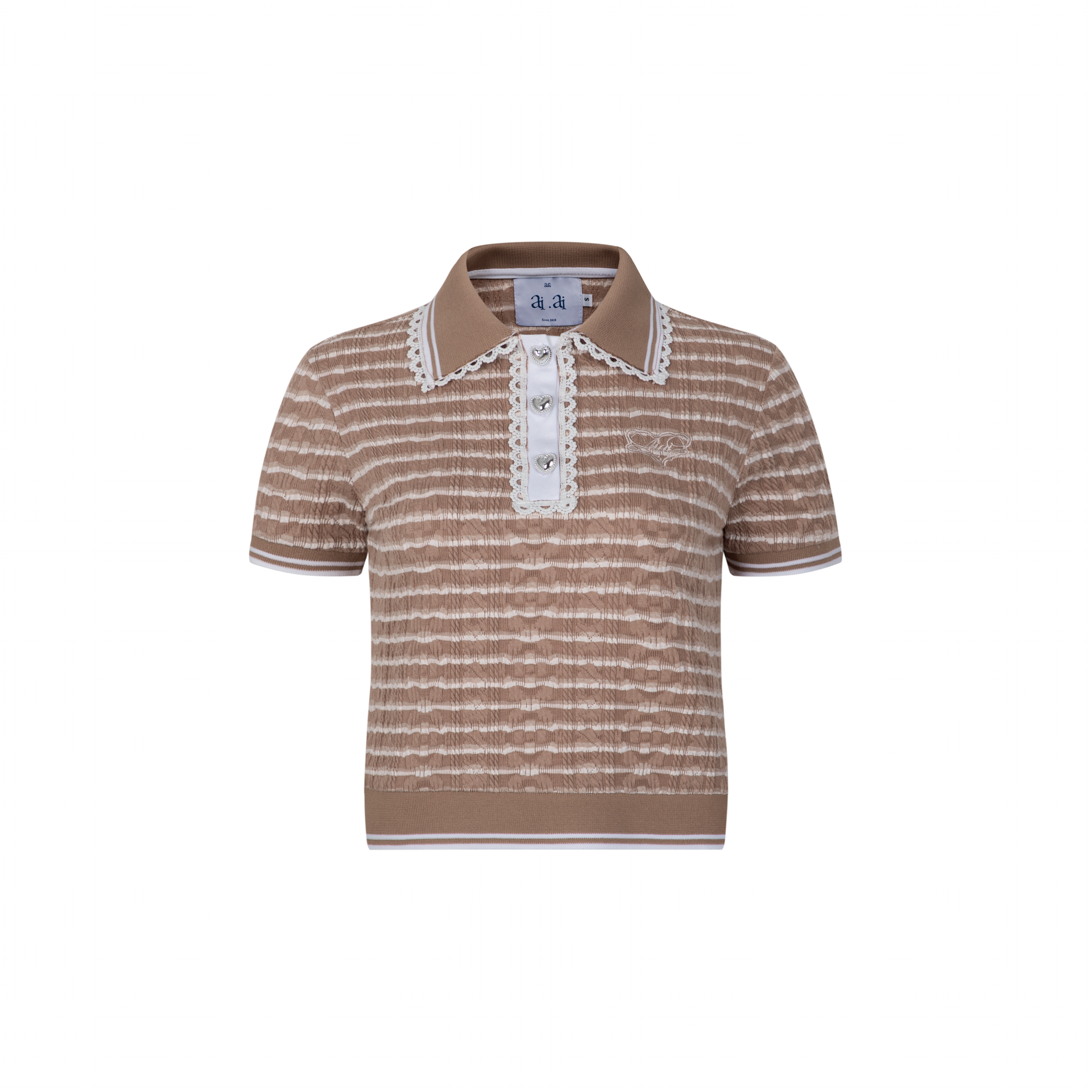 Áo Polo Cổ Bẻ Dáng Lửng Thêu Logo Bubblebun Polo AIAI OFFICIAL