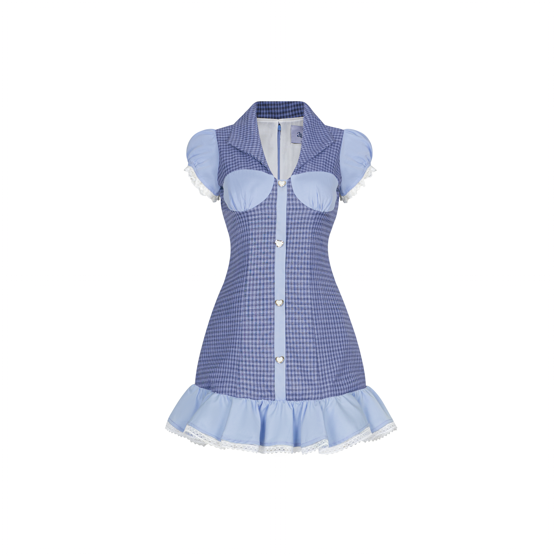 CLAIR COLLAR DRESS Đầm Cổ Sơ Mi Tầng Xòe Phối Cúp Ngực AIAI OFFICIAL