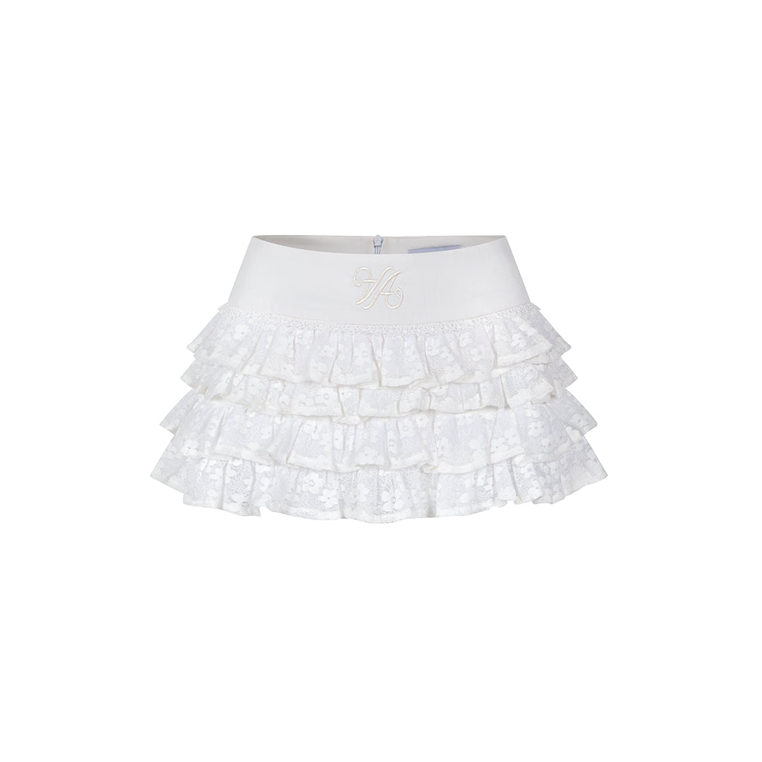 AIAI OFFICIAL &quot;Rêve&quot; Skirt - Chân váy tầng xoè &quot;Rêve&quot; cạp trễ có quần bảo hộ
