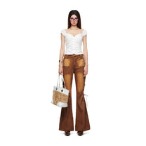Quần Jeans Nữ Ống Loe Đan Dây Sweet Crush Flare Jeans Aiai Official