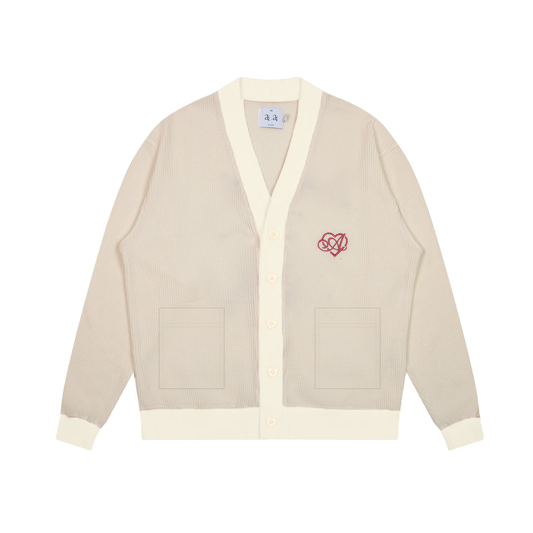 &quot;Heartstar&quot; Cardigan AIAI OFFICIAL - Áo cardigan form rộng thêu logo thương hiệu
