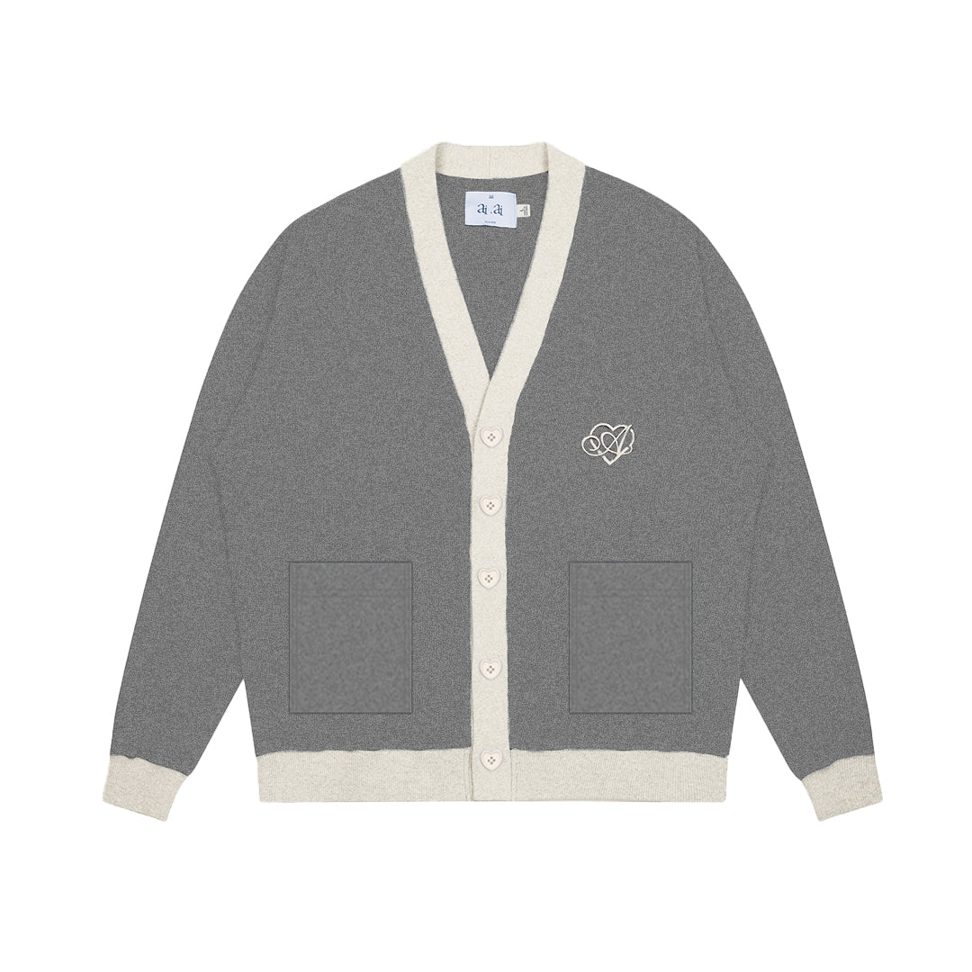 &quot;Heartstar&quot; Cardigan AIAI OFFICIAL - Áo cardigan form rộng thêu logo thương hiệu