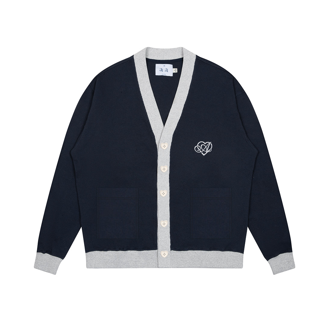 &quot;Heartstar&quot; Cardigan AIAI OFFICIAL - Áo cardigan form rộng thêu logo thương hiệu