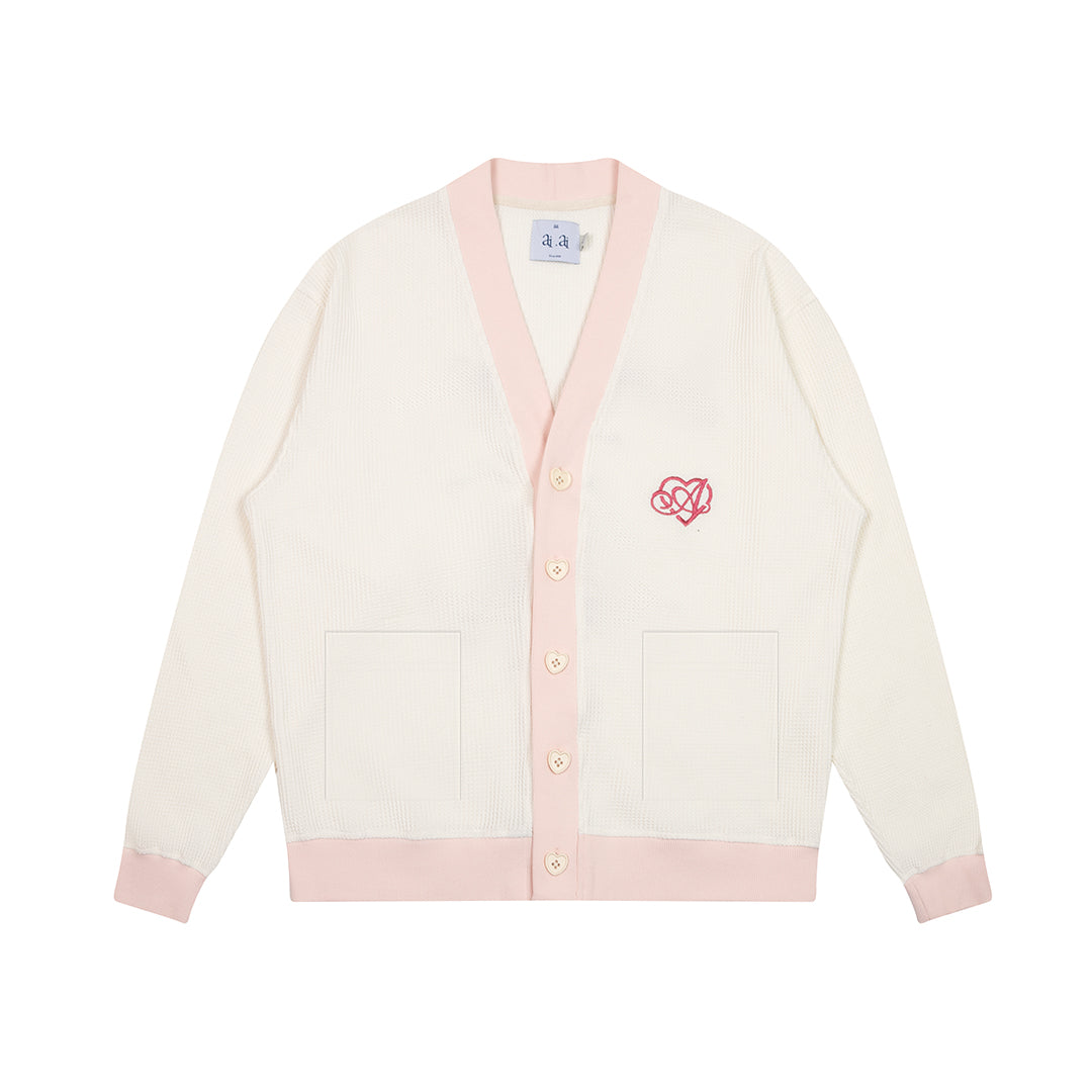 &quot;Heartstar&quot; Cardigan AIAI OFFICIAL - Áo cardigan form rộng thêu logo thương hiệu