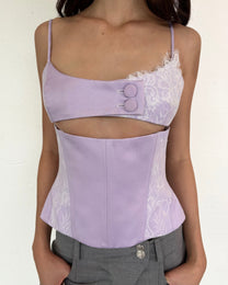 Ariana Corset Áo corset 2 dây cutout phối ren Aiai Official