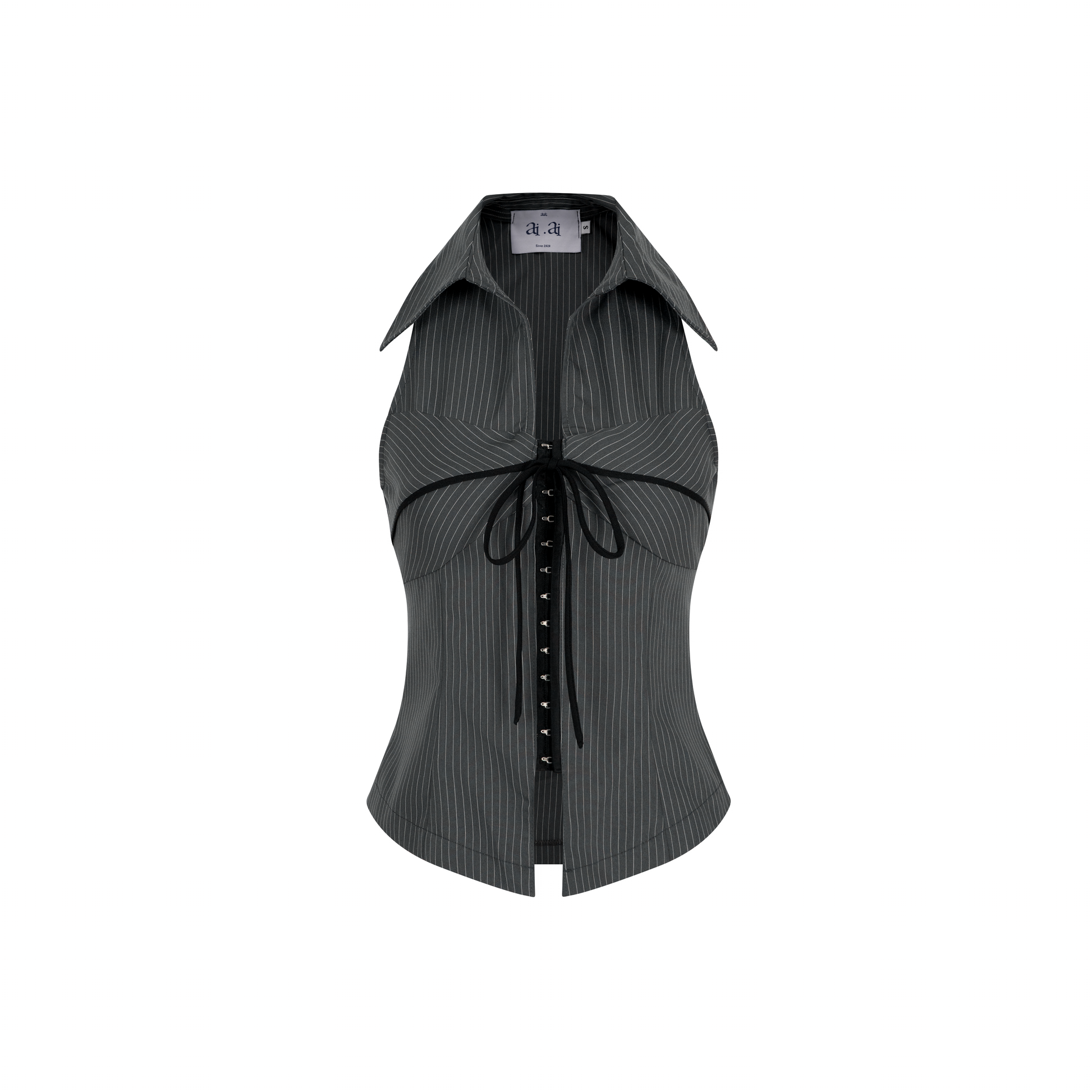 Áo Sơ Mi Cổ Yếm Dáng Gile Phối Nơ Ivy Halter Top AIAI OFFICIAL – Form Ôm Tôn Dáng