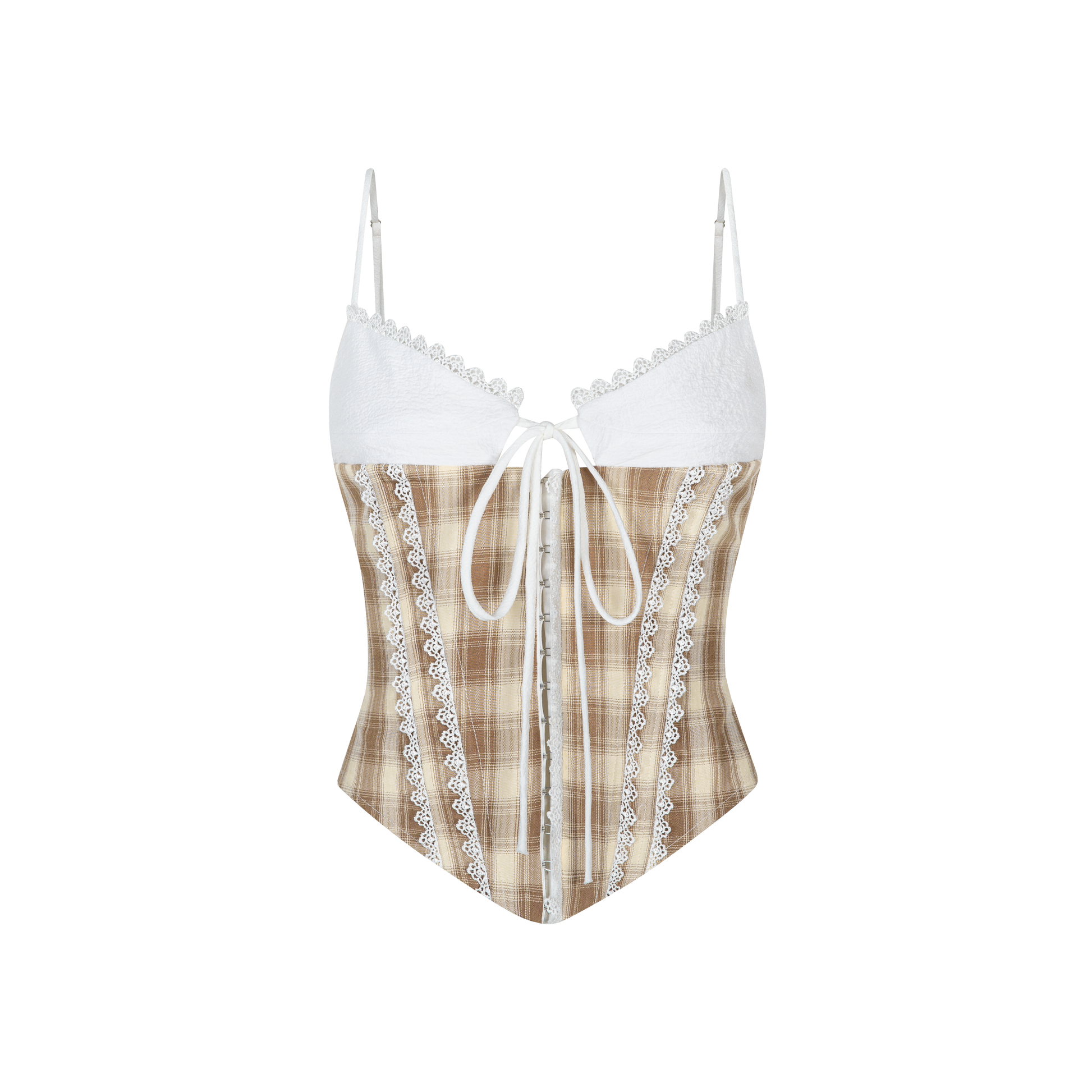 Áo Corset 2 Dây Cài Trước Phối Ren Jenny Corset Top AIAI OFFICIAL