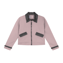 KATERINA JACKET Áo Khoác Caro Form Lửng Phối Bèo Nhún AIAI OFFICIAL