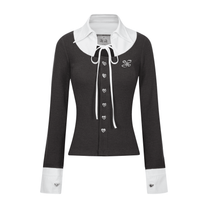 "Ledi" Collar Cardigan AIAI OFFICIAL - Áo cardigan phối cổ sơ mi form ôm tôn dáng