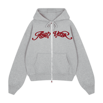 MIAOU HOODIE Áo khoác hoodie zip boxy nỉ  Miaou Boxy Hoodie AIAI OFFICIAL thêu logo