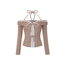 Áo Tay Dài Trễ Vai Phối Ren Mira Top AIAI OFFICIAL