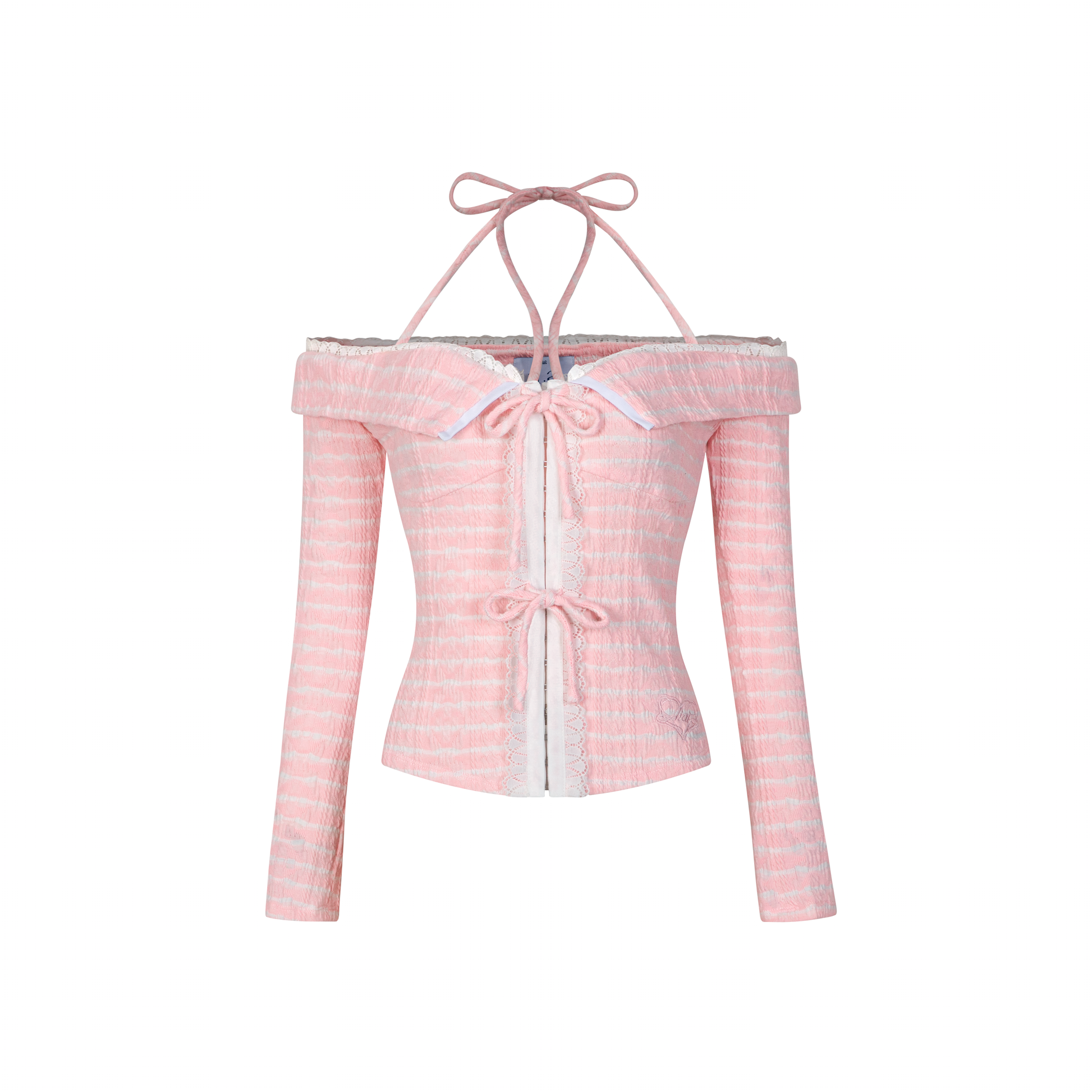 Áo Tay Dài Trễ Vai Phối Ren Mira Top AIAI OFFICIAL