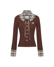 &quot;Ledi&quot; Collar Cardigan AIAI OFFICIAL - Áo cardigan phối cổ sơ mi form ôm tôn dáng