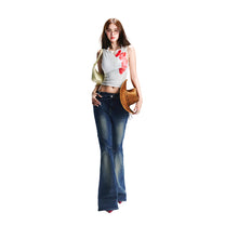 NAOMI TOP Áo Thun Lưới Ôm Cộc Tay In Hoa AIAI OFFICIAL