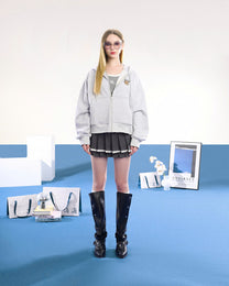 AIAI OFFICIAL AGOM Bear Boxy Hoodie - Áo hoodie bear ver 2 form boxy (KHOÁ KÉO 1 CHIỀU)