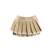 AIAI OFFICIAL CICI LACE Mini Skirt - Chân váy phối viền ren thêu logo thương hiệu