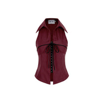 Áo Sơ Mi Cổ Yếm Dáng Gile Phối Nơ Ivy Halter Top AIAI OFFICIAL – Form Ôm Tôn Dáng