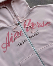 &quot;Miukiway&quot; Boxy Hoodie AIAI OFFICIAL - Áo hoodie zip nỉ 2 da in hình mèo form boxy thêu logo