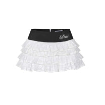 AIAI OFFICIAL "Rêve" Skirt - Chân váy tầng xoè "Rêve" cạp trễ có quần bảo hộ