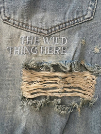 Quần Jeans Rách Ống Rộng Cạp Trễ AWF Folded Waist Waxed Ripped Jeans Aiai Official